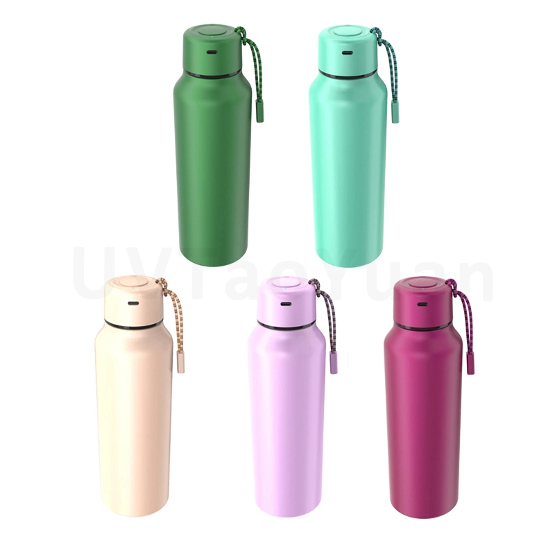 New UVC LED 275nm Sterilized Stainless Steel Kettle Fashion Style Water Bottle