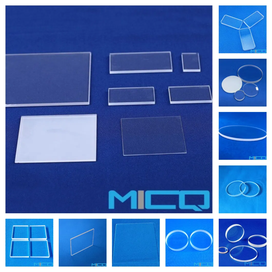 Lab Glassware High Temperature Quartz Glass Sheet Plate Fused Silica Optical Lens
